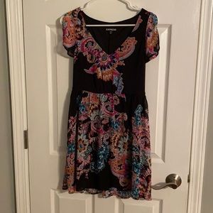 Express flutter sleeve dress